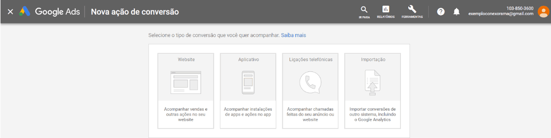 ação de conversão