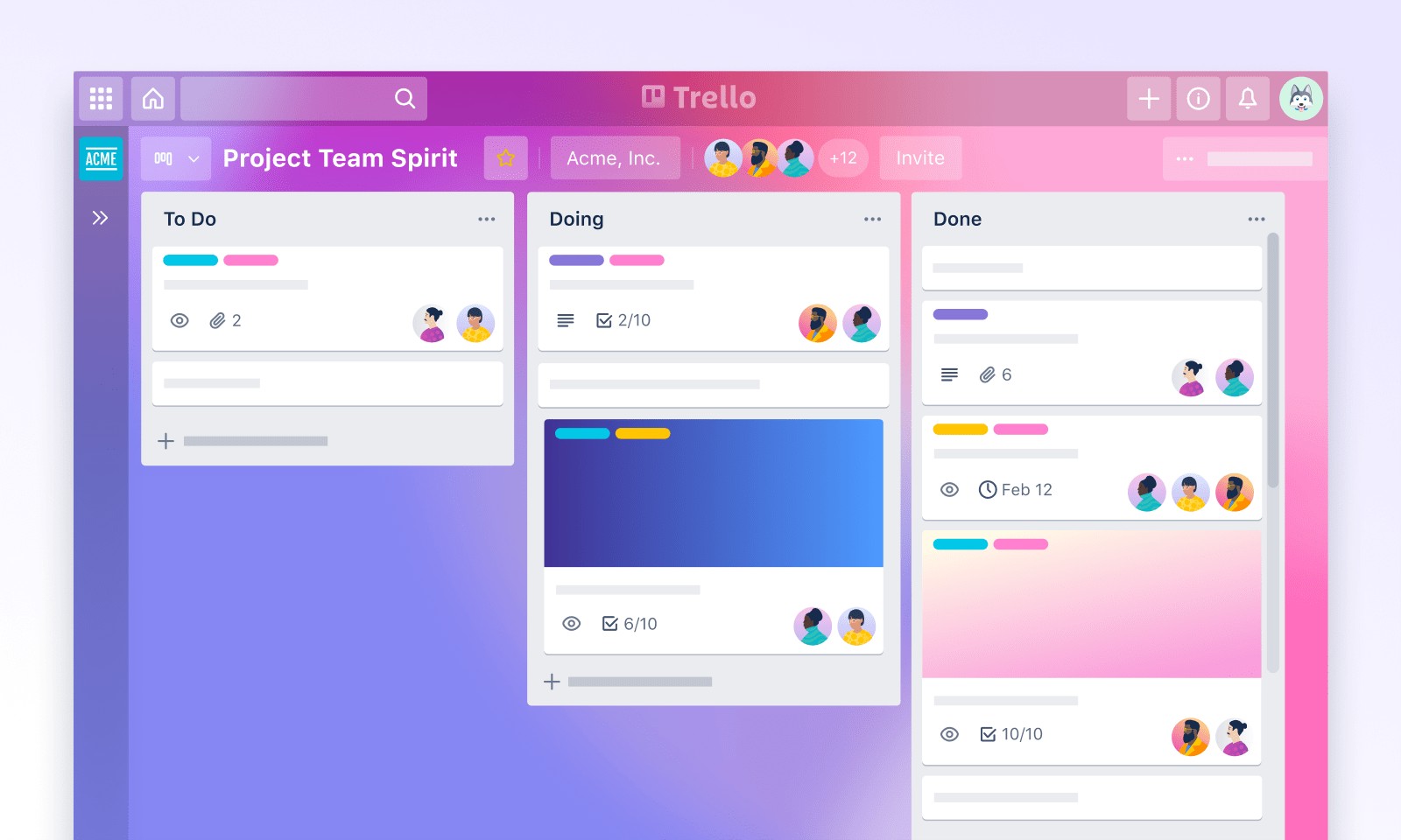 Captura de tela Trello