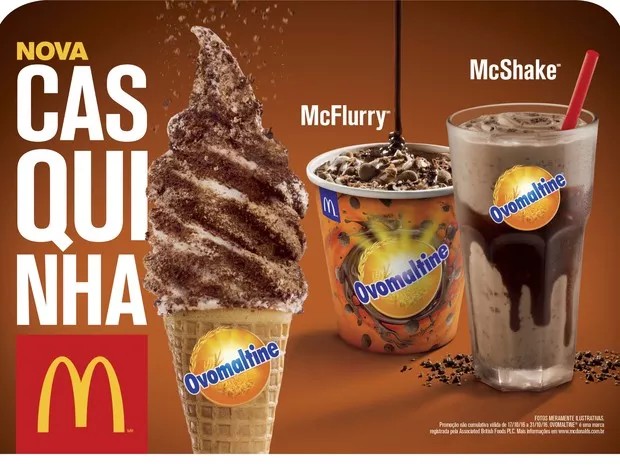 Imagem produtos mcdonalds exemplo de co-branding